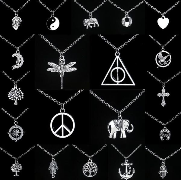 12pcs personality alloy pendant necklace mixes style creative dragonfly alloy pendant necklaces 2017 christmas jewelry in stock, Silver
12pcs personality alloy pendant necklace mixes style creative dragonfly alloy pendant necklaces 2017 christmas jewelry in stock, Silver