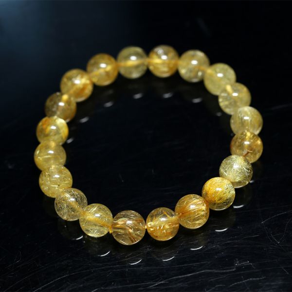natural genuine yellow gold hair rutile quartz stretch men's bracelet round beads 9mm 04276, Black
natural genuine yellow gold hair rutile quartz stretch men's bracelet round beads 9mm 04276, Black