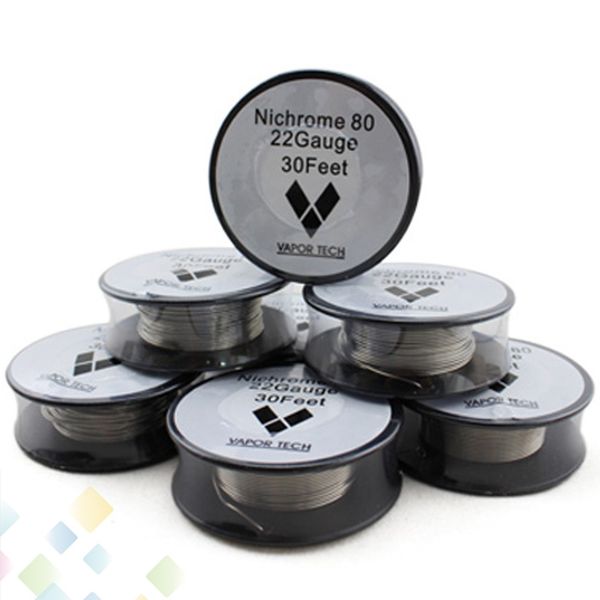 

Nichrome 80 Wire Heating Resistance Coil Vapor Tech 30Feet Spool AWG 22 24 26 28 30 32 Gauge for Atomizer DHL Free