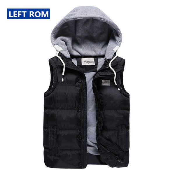 wholesale- autumn winter new men fashion boutique cotton pure color thick warm slim hooded jacket vest men high end casual coat waistcoat, Black;white
wholesale- autumn winter new men fashion boutique cotton pure color thick warm slim hooded jacket vest men high end casual coat waistcoat, Black;white