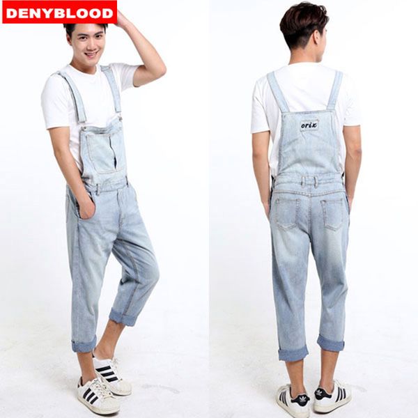 wholesale- plus size s-5xl mens denim overalls dark washed bleach jeans capris loose fit cargo pants baggy work jeans casual pants 33143, Blue
wholesale- plus size s-5xl mens denim overalls dark washed bleach jeans capris loose fit cargo pants baggy work jeans casual pants 33143, Blue
