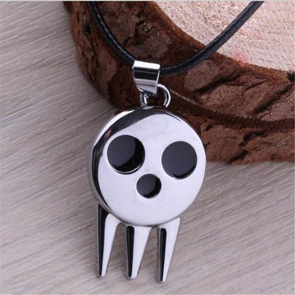 Fahion Anime Soul Eater Skull Alloy Pendant Necklaces Silver Plated Leather Chain Necklaces & Pendants Hot Sale
Fahion Anime Soul Eater Skull Alloy Pendant Necklaces Silver Plated Leather Chain Necklaces & Pendants Hot Sale