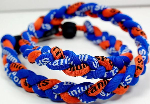 promotion baseball sports titanium 3 rope braided blue blue orange ge necklace rt062, Golden;silver
promotion baseball sports titanium 3 rope braided blue blue orange ge necklace rt062, Golden;silver