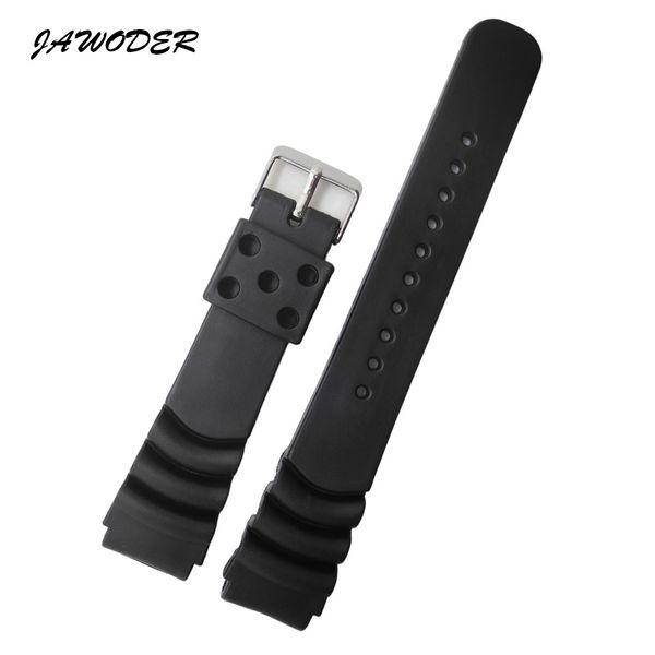 jawoder watchband 20 22mm black silicone rubber watch band strap stainless steel pin buckle for casio sports watch straps, Black;brown
jawoder watchband 20 22mm black silicone rubber watch band strap stainless steel pin buckle for casio sports watch straps, Black;brown