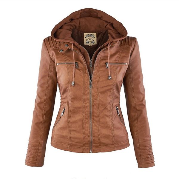 women leather jacket fashion pullover zipper coat plus size casual panelled jackets thin outwear with size xs-5xl, Black;brown
women leather jacket fashion pullover zipper coat plus size casual panelled jackets thin outwear with size xs-5xl, Black;brown