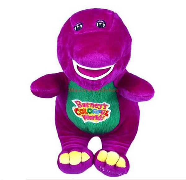 New Sale HOT Barney The Dinosaur 28cm Sing I LOVE YOU song Purple Plush Soft Toy Doll