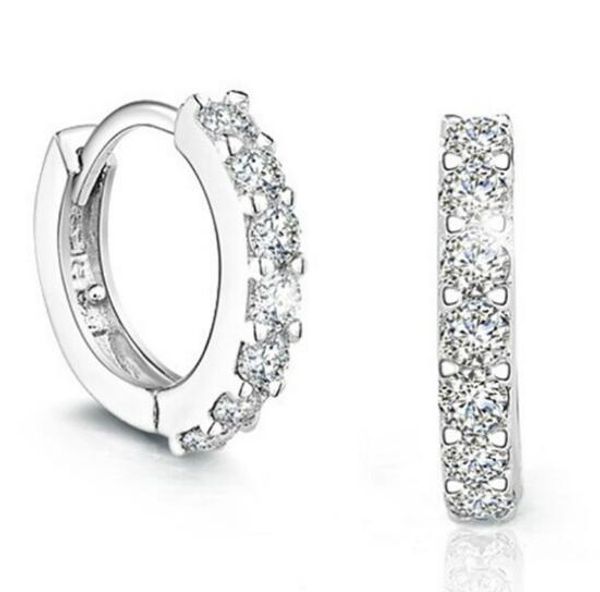 grade silver earrings small swiss cz diamond crystal hoop & huggie earrings for women girl wedding party jewelry by dhl, Golden;silver
grade silver earrings small swiss cz diamond crystal hoop & huggie earrings for women girl wedding party jewelry by dhl, Golden;silver