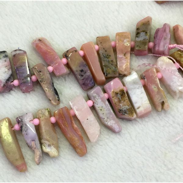 natural genuine raw mineral peru pink opal slabs slices flat stick beads drill side fit jewelry necklace bracelets 15" 04322, Black
natural genuine raw mineral peru pink opal slabs slices flat stick beads drill side fit jewelry necklace bracelets 15" 04322, Black
