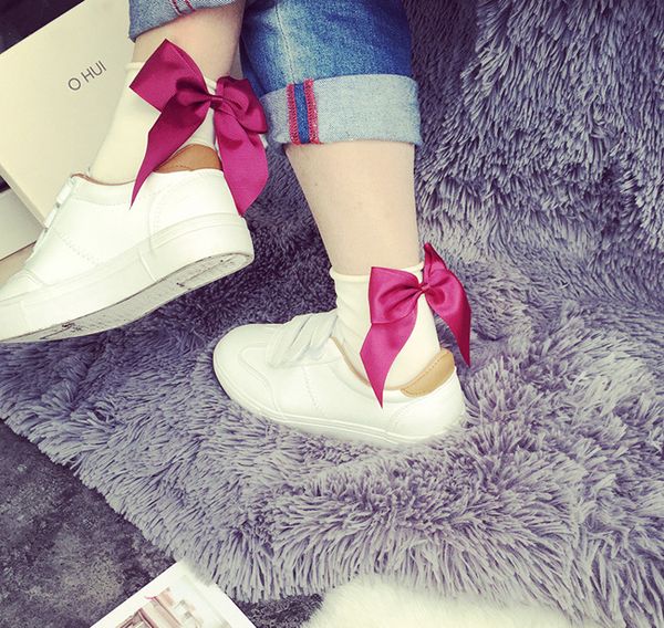 women cotton cute socks bow harajuku street glitter ribbon bowknot high cut ankle socks girl fashion shimmer korean femme length socks, Black;white
women cotton cute socks bow harajuku street glitter ribbon bowknot high cut ankle socks girl fashion shimmer korean femme length socks, Black;white