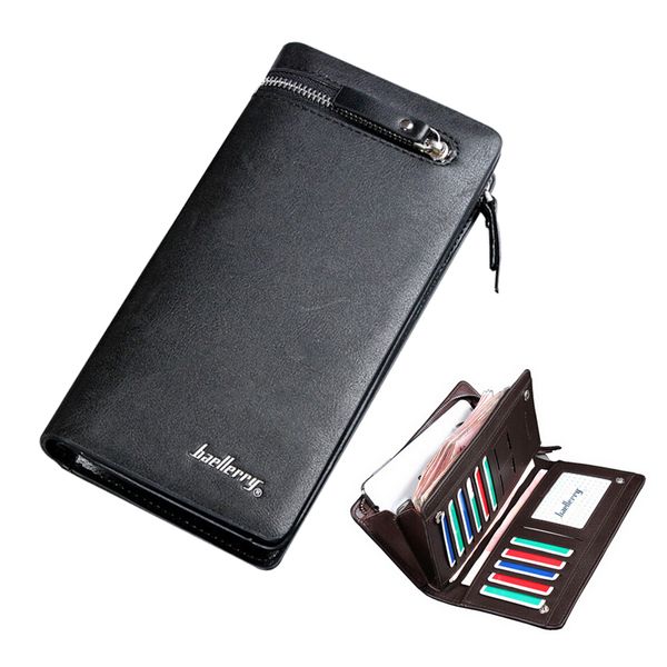wholesale- baellerry brand solid pu leather long men wallet large capacity business man purse with zipper card holder for male, Red;black
wholesale- baellerry brand solid pu leather long men wallet large capacity business man purse with zipper card holder for male, Red;black