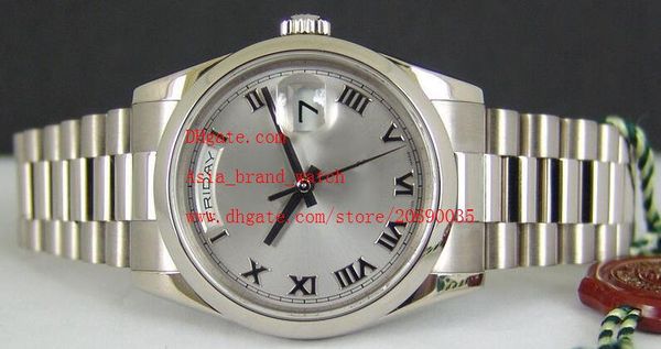 factory supplier luxury wristwatches sapphire automatic mechanical 36mm day-date 118209 mens men's watch watches, Slivery;brown
factory supplier luxury wristwatches sapphire automatic mechanical 36mm day-date 118209 mens men's watch watches, Slivery;brown