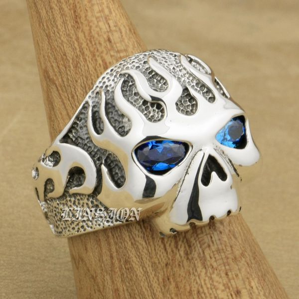 linsion huge heavy 925 sterling silver fire skull blue cz eyes mens biker rocker punk ring 8d106 us size 7 ~ 15, Golden;silver
linsion huge heavy 925 sterling silver fire skull blue cz eyes mens biker rocker punk ring 8d106 us size 7 ~ 15, Golden;silver