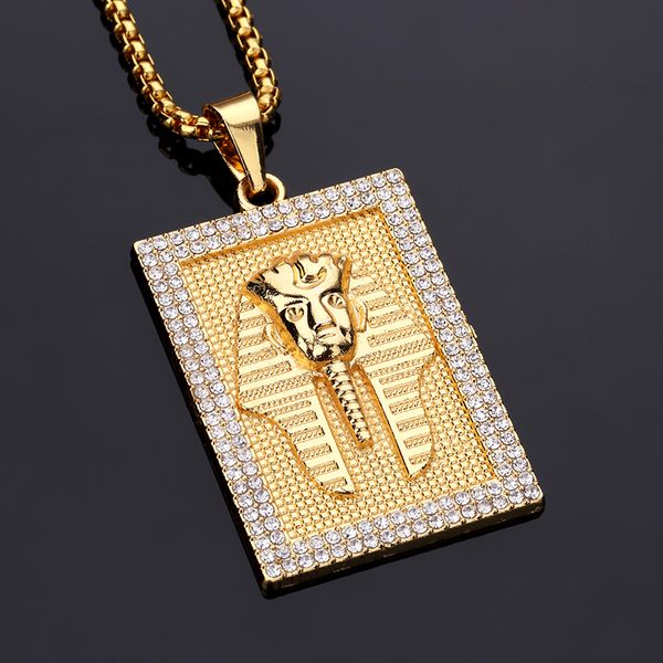 new arrival gold square ancient egypt pharaoh king men crystal personality necklaces & pendants vintage jewelry men women, Silver
new arrival gold square ancient egypt pharaoh king men crystal personality necklaces & pendants vintage jewelry men women, Silver