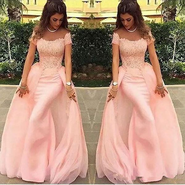 light pink arabic evening dresses mermaid appliqued lace short sleeve formal prom dress evening gowns with datachable train, Black;red
light pink arabic evening dresses mermaid appliqued lace short sleeve formal prom dress evening gowns with datachable train, Black;red