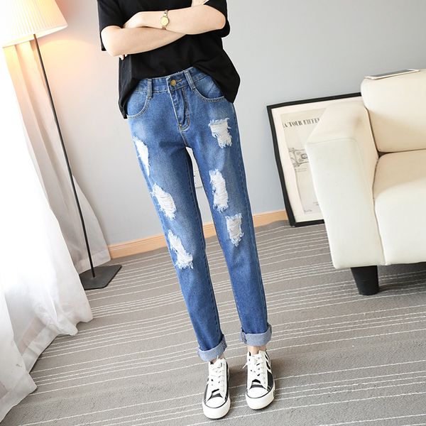 wholesale- s-5xl 2017 new fashion desginer plus size jeans female loose baggy denim pants ladies pencil pants boyfriend jeans for women, Blue
wholesale- s-5xl 2017 new fashion desginer plus size jeans female loose baggy denim pants ladies pencil pants boyfriend jeans for women, Blue