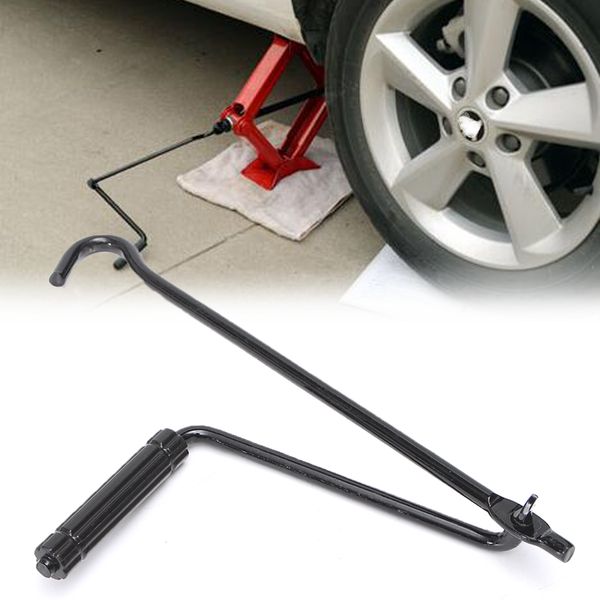 41cm metal black handle scissors jack wrench wheel repair tool