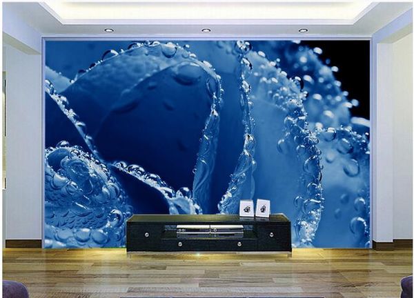 Custom any size Modern fashion blue rose mural 3d wallpaper 3d wall papers for tv backdrop
Custom any size Modern fashion blue rose mural 3d wallpaper 3d wall papers for tv backdrop