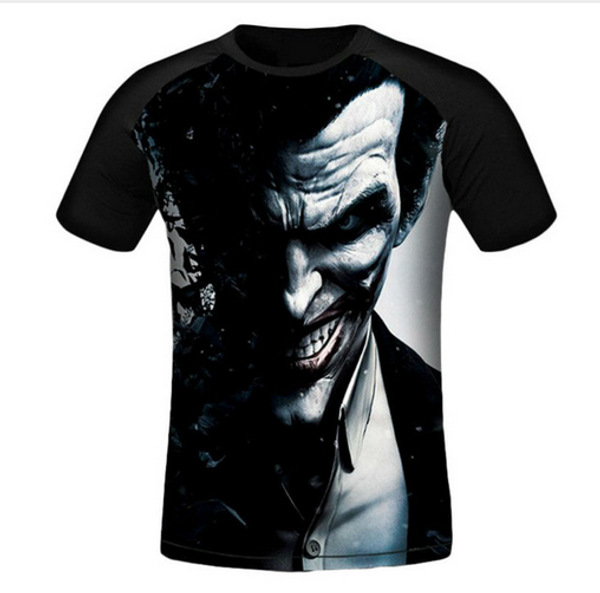 summer 3d printed t-shirts new fashion man t shirt joker evil smile graphic tees creative short sleeve o-neck clothing ab022, White;black
summer 3d printed t-shirts new fashion man t shirt joker evil smile graphic tees creative short sleeve o-neck clothing ab022, White;black
