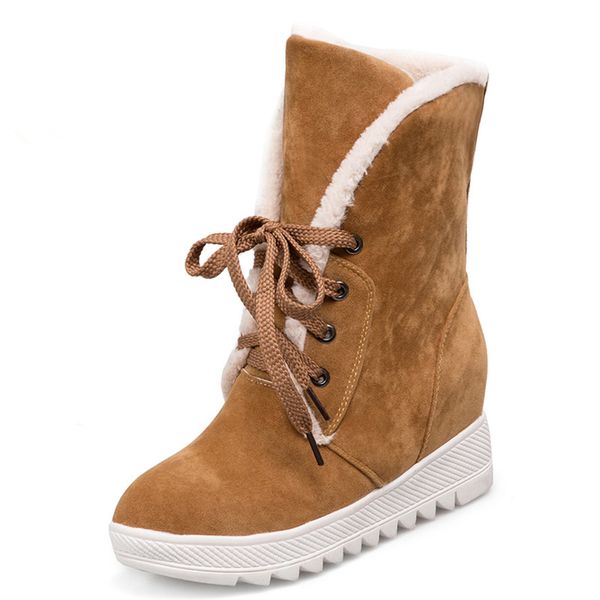 women boots plus size 34-43 fashion round toe snow boots lace-up winter boot woman shoes black yellow gray 
women boots plus size 34-43 fashion round toe snow boots lace-up winter boot woman shoes black yellow gray