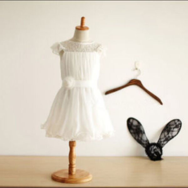 new real flower girl dresses sashes cap sleeves wedding party dress communion pageant dress for little girls kids/children dress, White;blue
new real flower girl dresses sashes cap sleeves wedding party dress communion pageant dress for little girls kids/children dress, White;blue