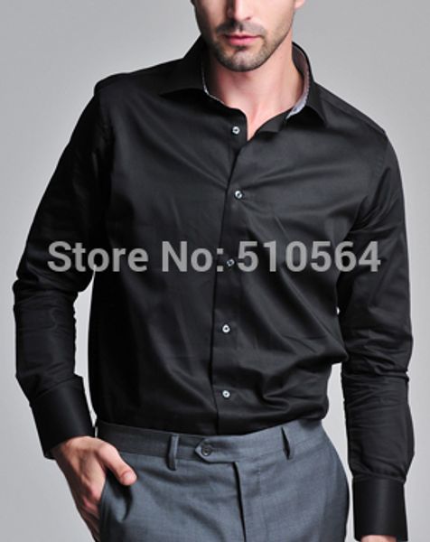 wholesale- custom made men cotton shirt business casual men slim shirt black shirt, White;black
wholesale- custom made men cotton shirt business casual men slim shirt black shirt, White;black