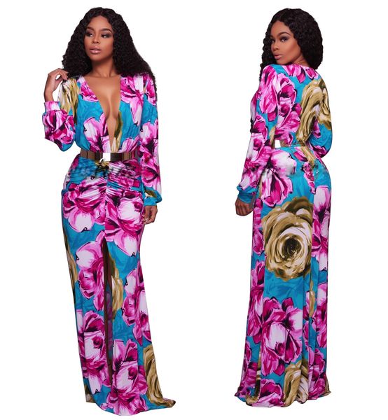new fashion dresses for women v neck long sleeve traditional african clothing floral printed dress party night club high split dresses, Black;gray
new fashion dresses for women v neck long sleeve traditional african clothing floral printed dress party night club high split dresses, Black;gray