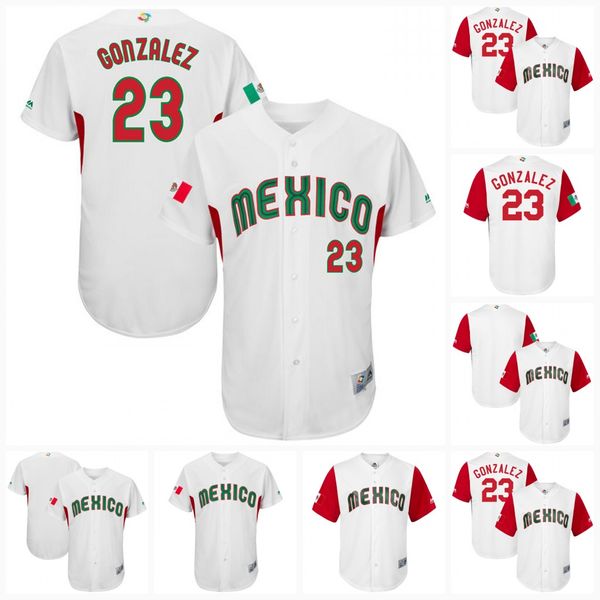 23 Adrian Gonzalez Womens Mexico 2017 World Baseball Classic Team Jerseys White 100% Stiched Embroidery Logos Customized Cool Base
23 Adrian Gonzalez Womens Mexico 2017 World Baseball Classic Team Jerseys White 100% Stiched Embroidery Logos Customized Cool Base