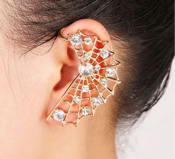 spider net ear cuff piercing silver gold plated rhinestone stud wraps earrings ear studs gothic jewelry, Golden;silver
spider net ear cuff piercing silver gold plated rhinestone stud wraps earrings ear studs gothic jewelry, Golden;silver