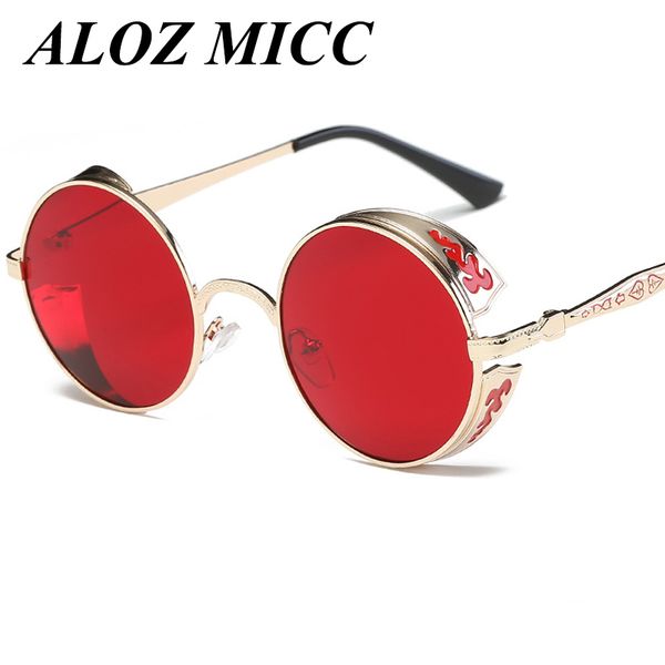 round metal sunglasses steampunk men women fashion glasses brand designer retro vintage sunglasses uv400 a101, White;black
round metal sunglasses steampunk men women fashion glasses brand designer retro vintage sunglasses uv400 a101, White;black