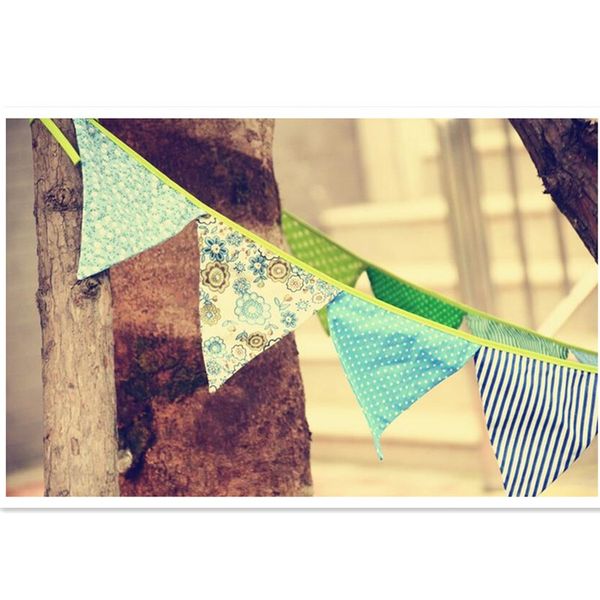 wholesale- colorful cotton fabric bunting pennant flag banner garland romantic wedding/baby birthday/home party pgrapg props decoration
wholesale- colorful cotton fabric bunting pennant flag banner garland romantic wedding/baby birthday/home party pgrapg props decoration