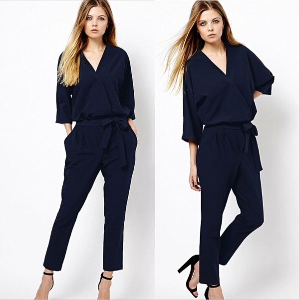 european and american manga runway models v-neck ladies casual womens rompers jumpsuit bodysuit female overalls, Black;white
european and american manga runway models v-neck ladies casual womens rompers jumpsuit bodysuit female overalls, Black;white
