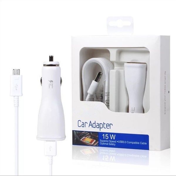 15W Car Cahrger+1M Cable Fast Charging Adapter Fast Car Charger for Samsung GalaxyS7 S6 Edge with Package
15W Car Cahrger+1M Cable Fast Charging Adapter Fast Car Charger for Samsung GalaxyS7 S6 Edge with Package