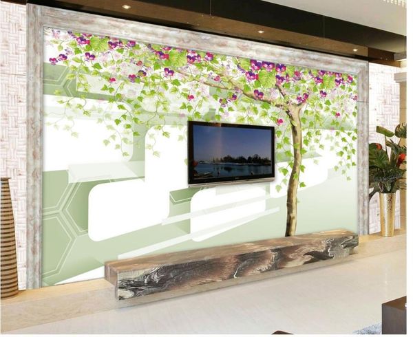 3d customized wallpaper bathroom 3d wallpaper background wall 3d mural tree classic wallpaper for walls