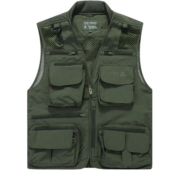 wholesale- mesh shooting vest multi-pocket men sleeveless jacket big size 6xl quick dry mens casual vests, Black;white
wholesale- mesh shooting vest multi-pocket men sleeveless jacket big size 6xl quick dry mens casual vests, Black;white