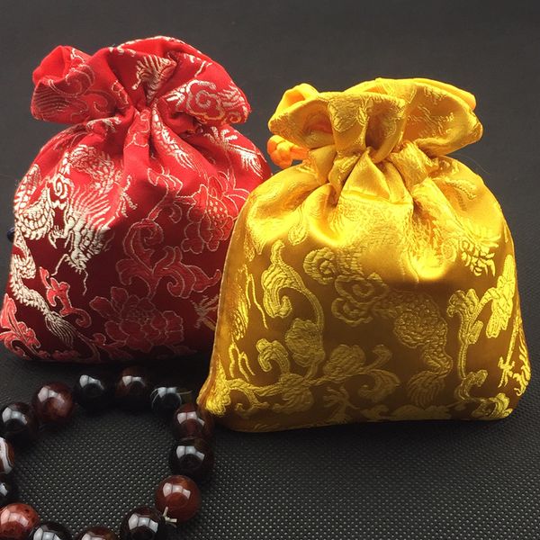 dragon pattern small drawstring packaging bags with lined silk brocade jewelry pouch empty tea candy gift bag trinket coin pocket 11x15 cm, Pink;blue
dragon pattern small drawstring packaging bags with lined silk brocade jewelry pouch empty tea candy gift bag trinket coin pocket 11x15 cm, Pink;blue
