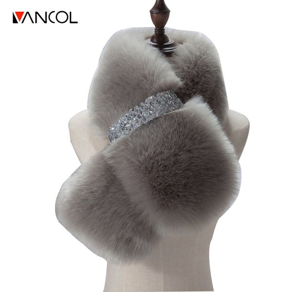 vancol brand luxury large size 95*15cm scarf women winter scarf female neck warmer faux fox fur su, Blue;gray
vancol brand luxury large size 95*15cm scarf women winter scarf female neck warmer faux fox fur su, Blue;gray