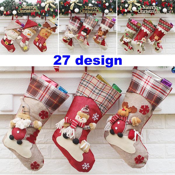 27 design canvas christmas stocking christmas decorations gift bag santa claus snowman elk socks candy bags festive party supplies wx9-78
27 design canvas christmas stocking christmas decorations gift bag santa claus snowman elk socks candy bags festive party supplies wx9-78