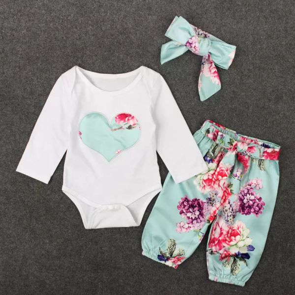 3pcs set baby girls clothes romper spring autumn kids heart embroidery floral pant outfits children girl clothing set retail2128640, White
3pcs set baby girls clothes romper spring autumn kids heart embroidery floral pant outfits children girl clothing set retail2128640, White