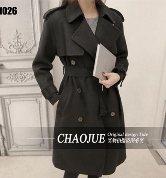 women in the spring and autumn fashion leisure elegant handsome long trench coat thin cashmere cloth / s-4xl, Black
women in the spring and autumn fashion leisure elegant handsome long trench coat thin cashmere cloth / s-4xl, Black