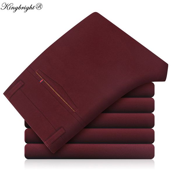 wholesale- king bright brand wrinkle easy care wedding dress formal men suit pants slim fit brand mens pants casual business trousers, Black
wholesale- king bright brand wrinkle easy care wedding dress formal men suit pants slim fit brand mens pants casual business trousers, Black
