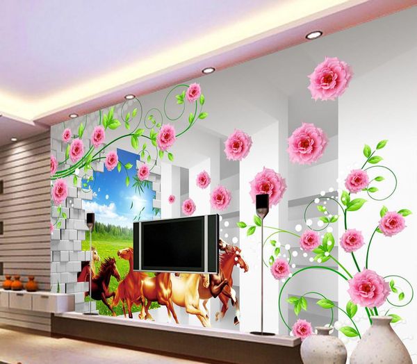 new custom 3d beautiful 3d horse flowers atmosphere tv wall mural 3d for tv backdrop
new custom 3d beautiful 3d horse flowers atmosphere tv wall mural 3d for tv backdrop