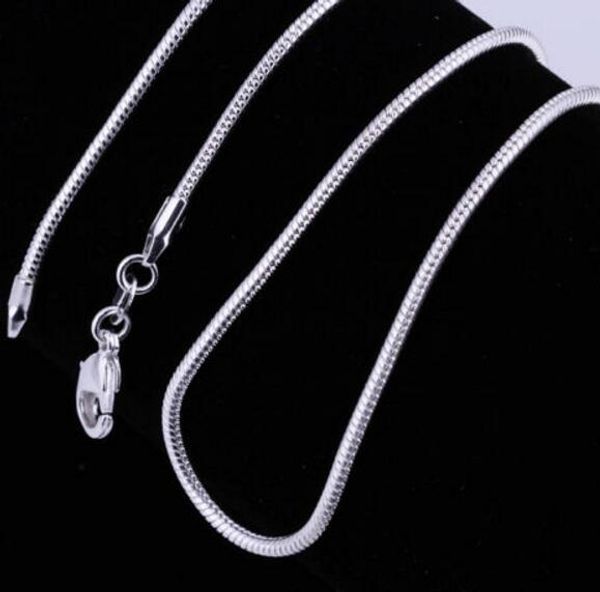 100pcs 1mm 16 18 20 22 24inches 925 sterling silver plated cute fashion snake chain necklace jewelry fit pendant 2017 jewelry
100pcs 1mm 16 18 20 22 24inches 925 sterling silver plated cute fashion snake chain necklace jewelry fit pendant 2017 jewelry