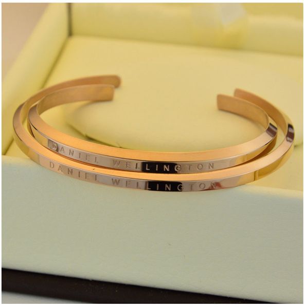 new DW Bracelets Cuff Rose Gold Silver Bangle 100% stainless steel Bracelet Women and Men Bracelet pulsera
new DW Bracelets Cuff Rose Gold Silver Bangle 100% stainless steel Bracelet Women and Men Bracelet pulsera