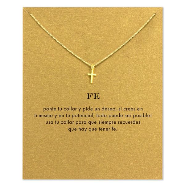 cross choker necklaces with card gold silver cross pendant necklace for fashion women jewelry faith good gift
cross choker necklaces with card gold silver cross pendant necklace for fashion women jewelry faith good gift