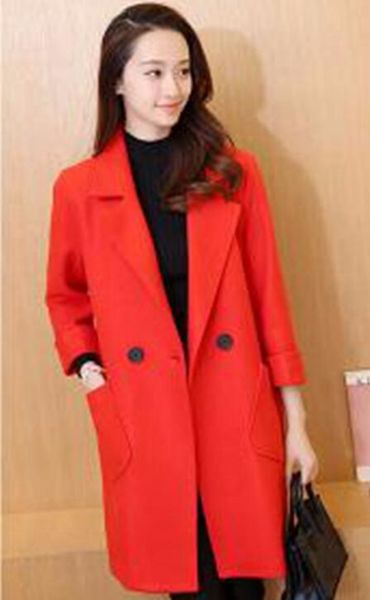 in the feminine temperament of qiu dong han edition leisure fashion design show thin long cashmere cloth trench coat / 5432 s, Black
in the feminine temperament of qiu dong han edition leisure fashion design show thin long cashmere cloth trench coat / 5432 s, Black
