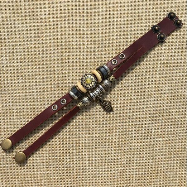 conch leather hand jewelry male student personality leather bracelet wholesale ethnic hand woven preparation, Golden;silver
conch leather hand jewelry male student personality leather bracelet wholesale ethnic hand woven preparation, Golden;silver