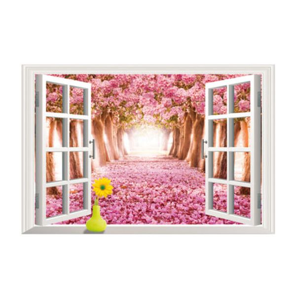 3d creative wall sticker beautiful floral cherry blossoms tree landscape wall living room window wallpaper waterproof home decor
3d creative wall sticker beautiful floral cherry blossoms tree landscape wall living room window wallpaper waterproof home decor