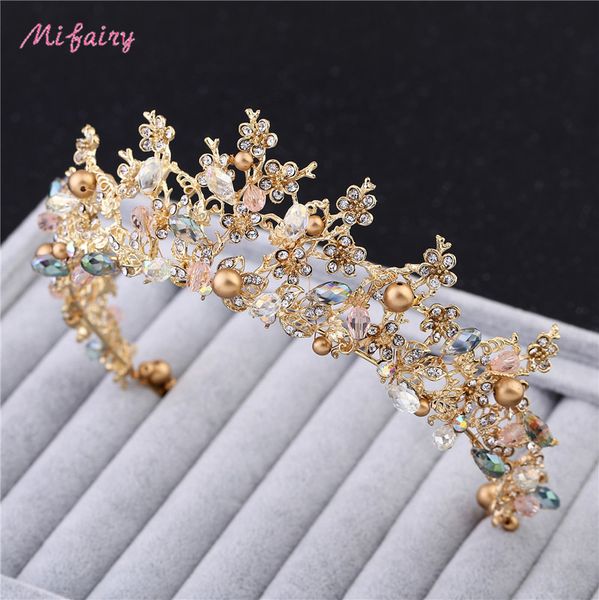 vintage baroque bridal tiaras accessories gold/silver prom headwear stunning sheer crystals wedding tiaras and crowns h81, Slivery;golden
vintage baroque bridal tiaras accessories gold/silver prom headwear stunning sheer crystals wedding tiaras and crowns h81, Slivery;golden