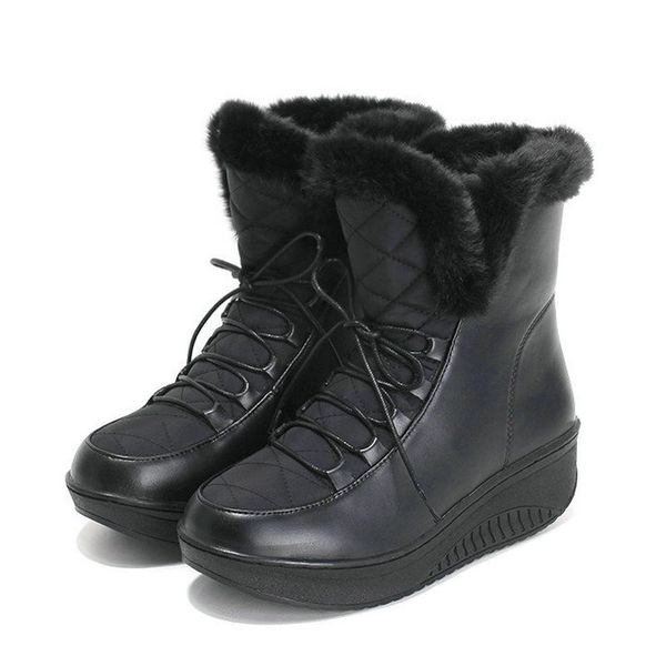 casual winter women shoes warm fur lace up snow boots wedges heel platform ankle boots black white plush fashion boots
casual winter women shoes warm fur lace up snow boots wedges heel platform ankle boots black white plush fashion boots