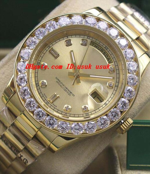 luxury watches mens gold dial bigger diamond bezel 118348 watch chest 41mm automatic fashion brand men's watch wristwatch, Slivery;brown
luxury watches mens gold dial bigger diamond bezel 118348 watch chest 41mm automatic fashion brand men's watch wristwatch, Slivery;brown